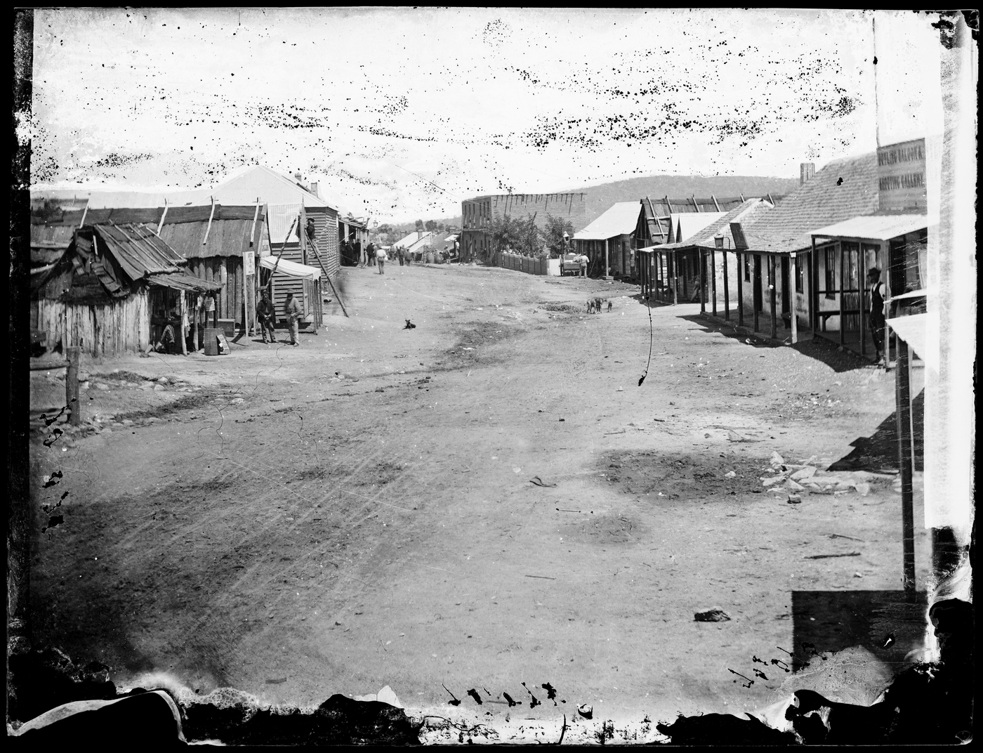 View of Clarke Street, central section looking south, Hill End