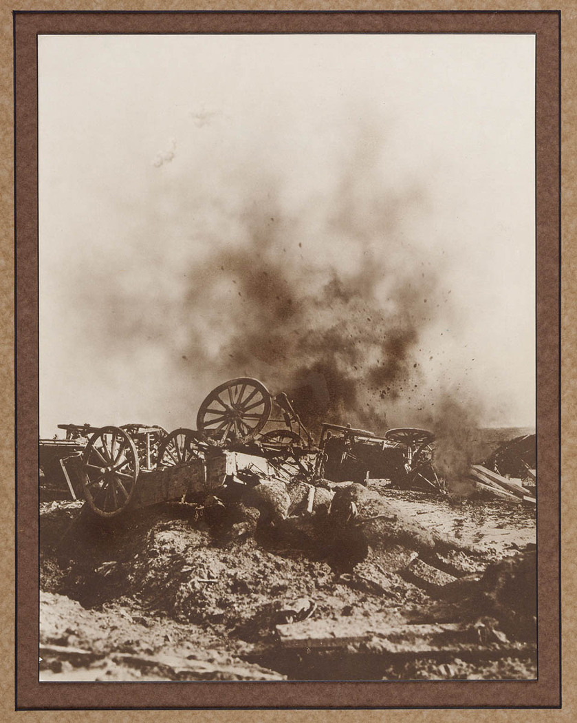 Hell-Fire Corner. Showing the difficulty of transport along an exposed highway 