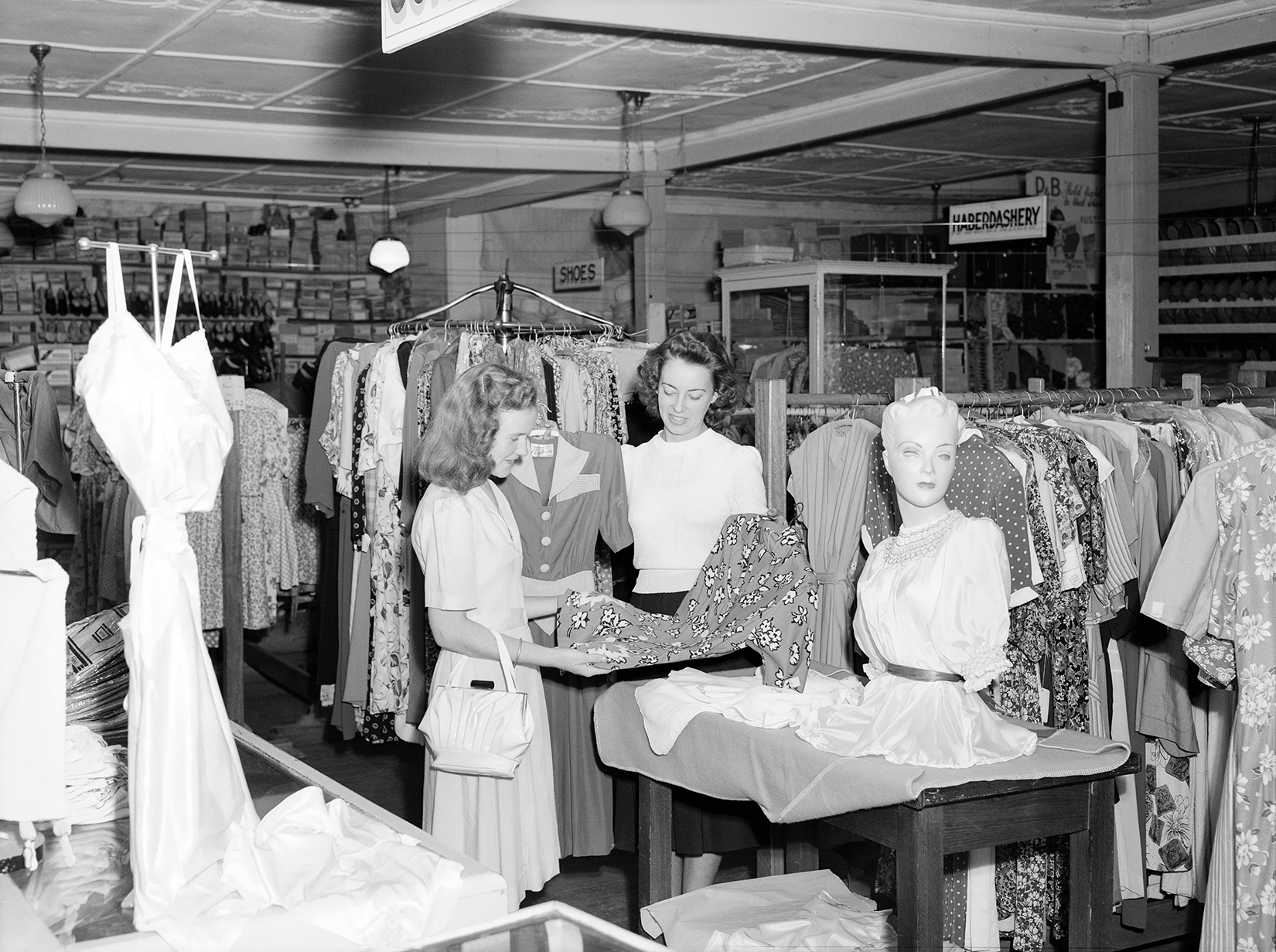 A corner of Fletcher’s Store popular with the feminine section of the community by Max Dupain, 1948