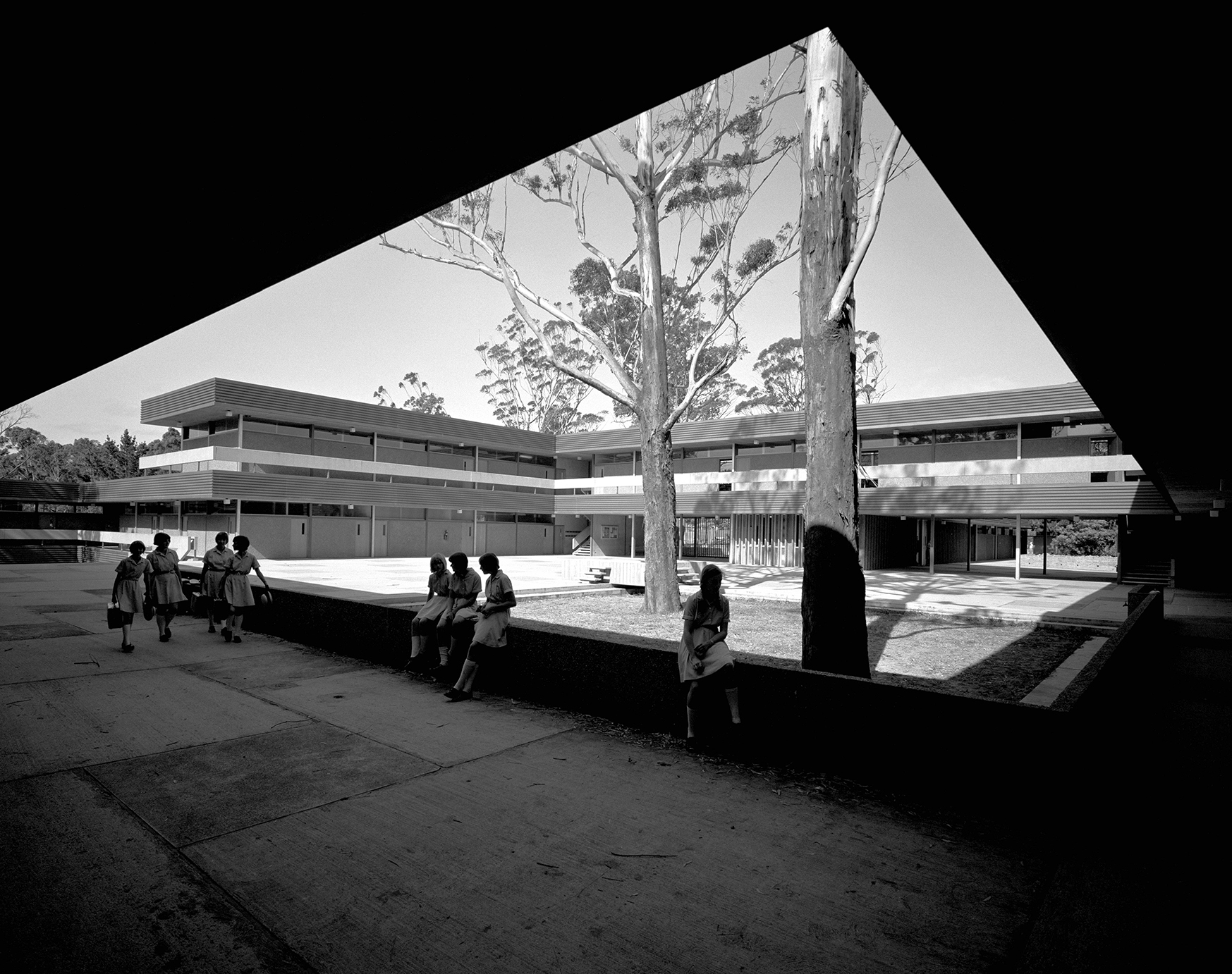 Pennant Hills High School, 1967, photo by Max Dupain & Associates