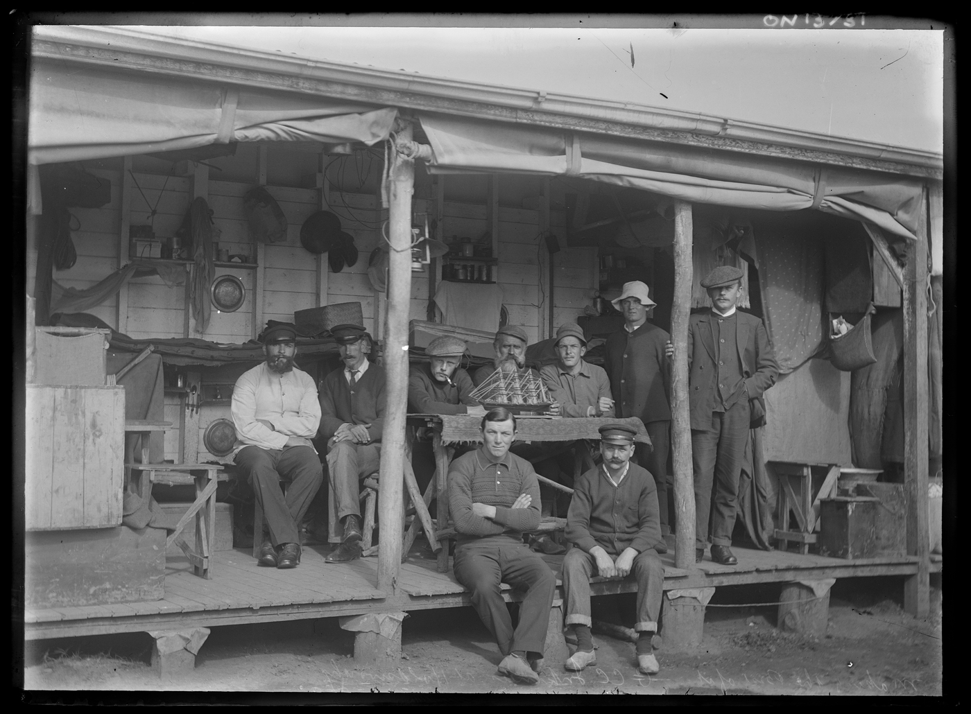 A group of internees at the Holsworthy internment camp during the First World War