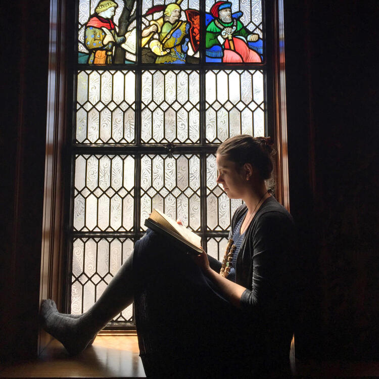 Reader in the Shakespeare Room
