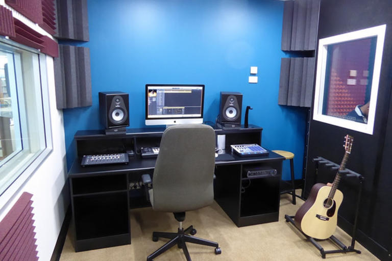 View of sound recording equipment in the Imaginarium at Port Macquarie Library 