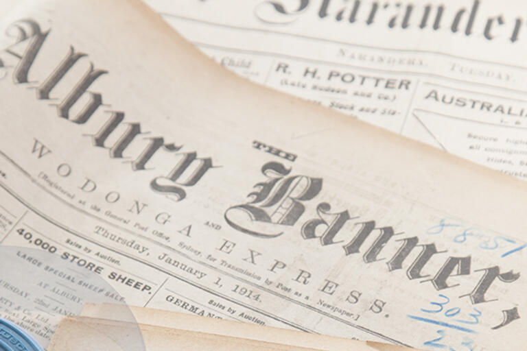 Make copies of newspapers on microfilm
