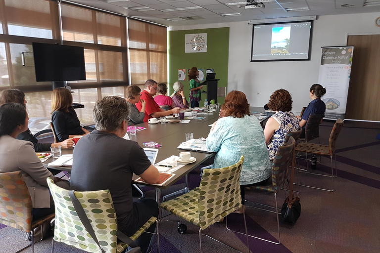 Showing a working group meeting at Grafton