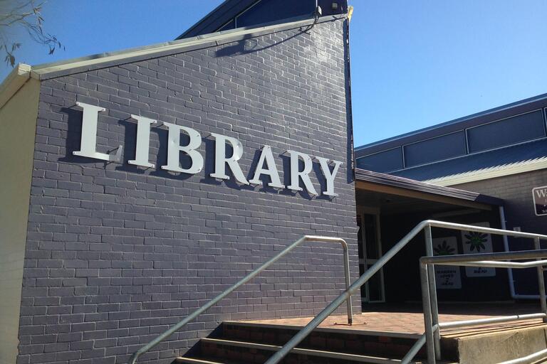 Library sign