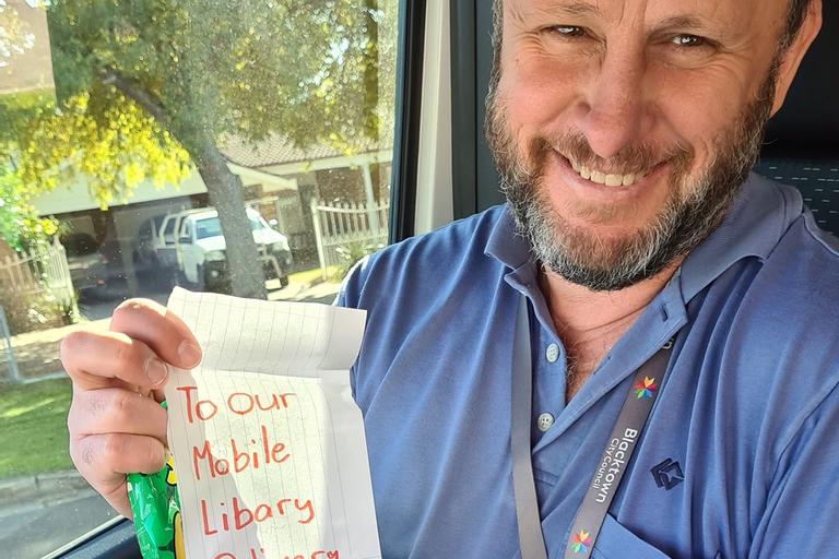 Mobile library delivery driver